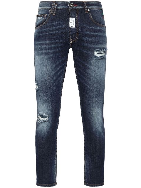 Philipp Plein logo-print skinny jeans Men