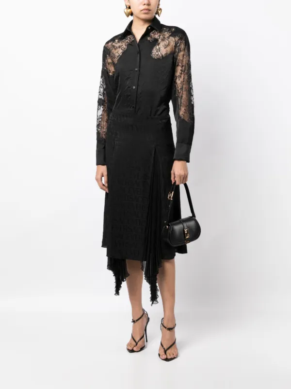 marina long sleeve lace dress MARINA LACE UP TUNIC – Robin Piccone main image 1