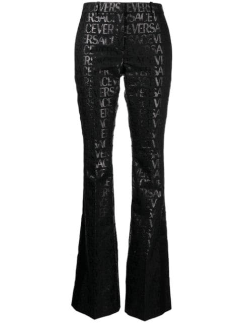 Versace Versace Allover flared trousers