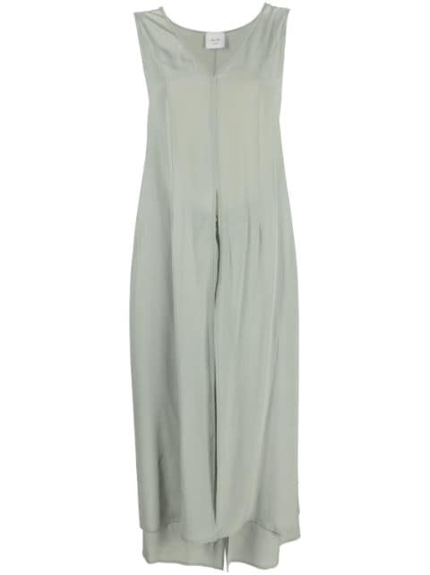 Alysi silk mid-length dress
