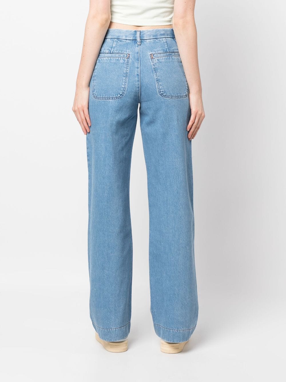 Shop Apc Straight-leg Denim Jeans In Blue