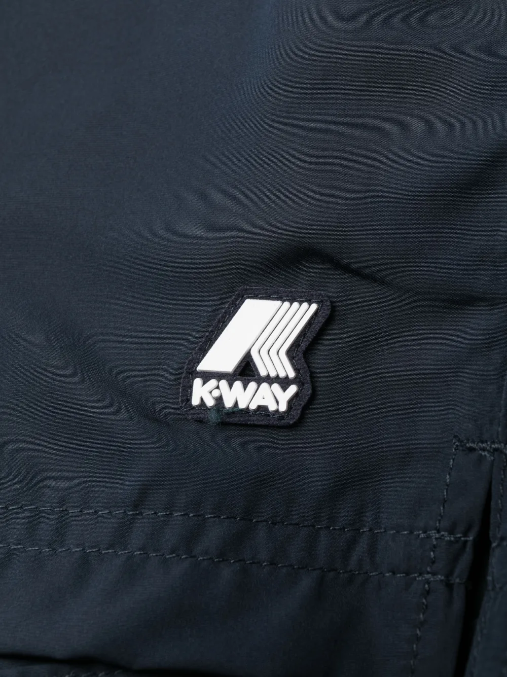  K-way Logo-patch Swim Shorts - Blue 