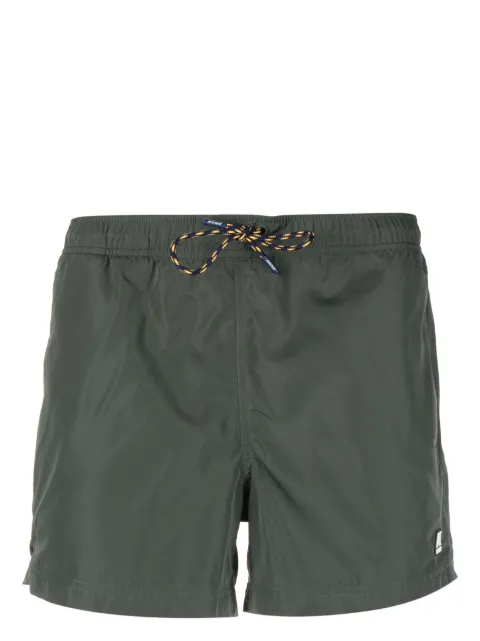 K-Way logo-patch swim shorts