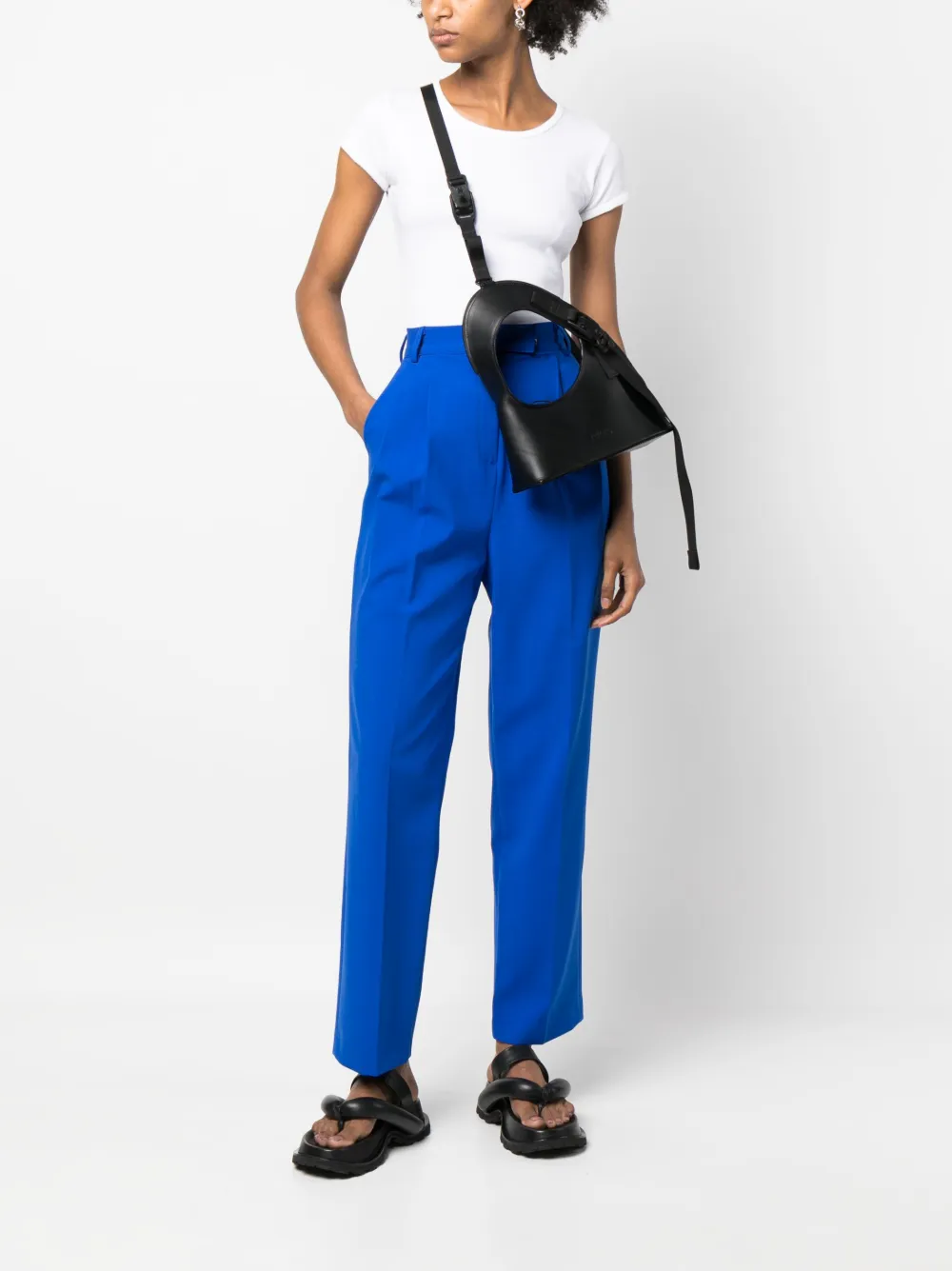 JOHANNA PARV Asymmetrische shopper - Zwart