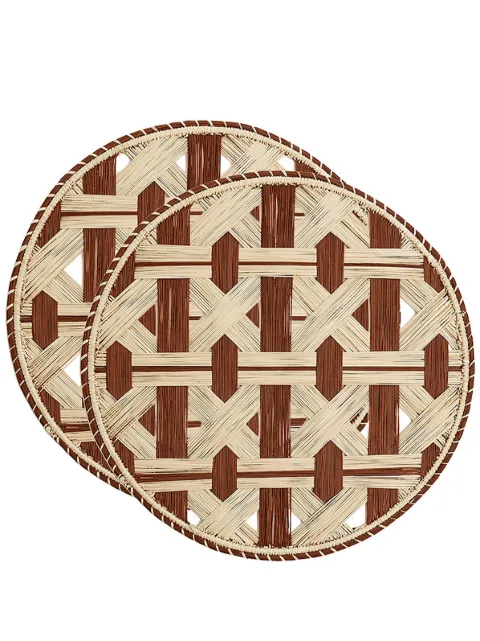 La DoubleJ woven raffia placemats (set of 2)