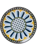 La DoubleJ graphic-print porcelain plate - Blue