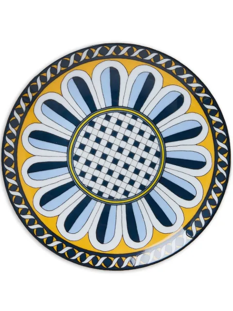 La DoubleJ graphic-print porcelain plate