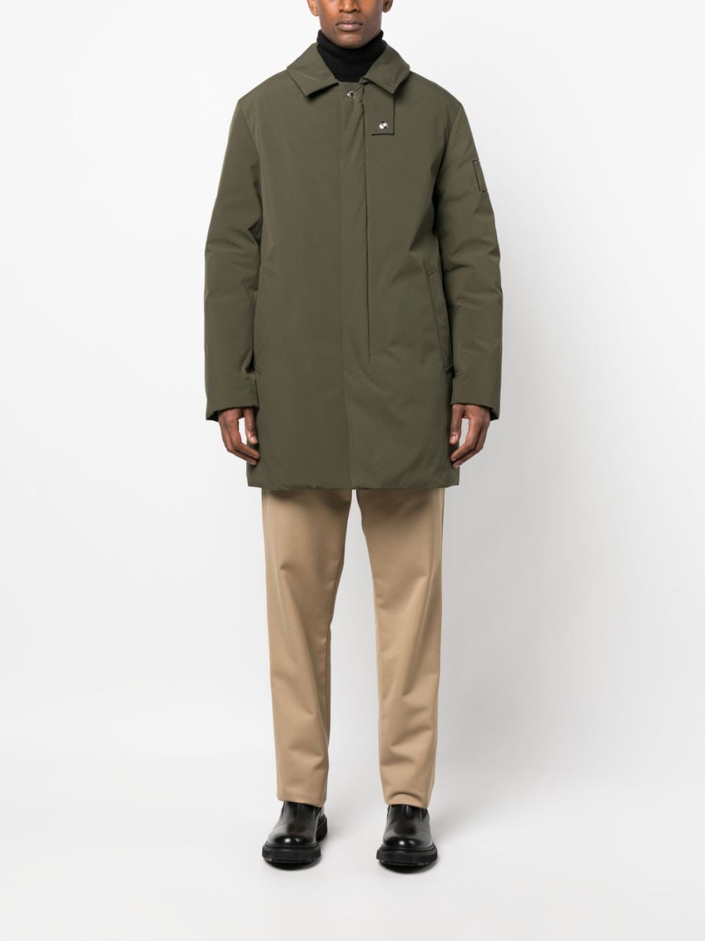 Shop Mackintosh Skiddaw Eco Dry Thermal Coat In Green