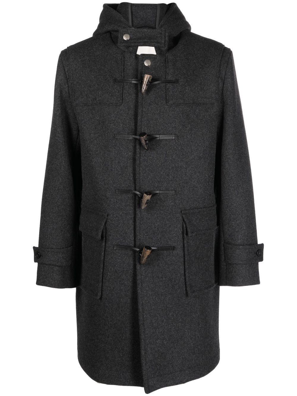 Weir hooded wool duffle coat