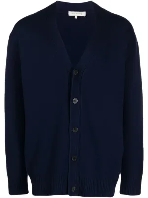 Navy blue cashmere on sale cardigan