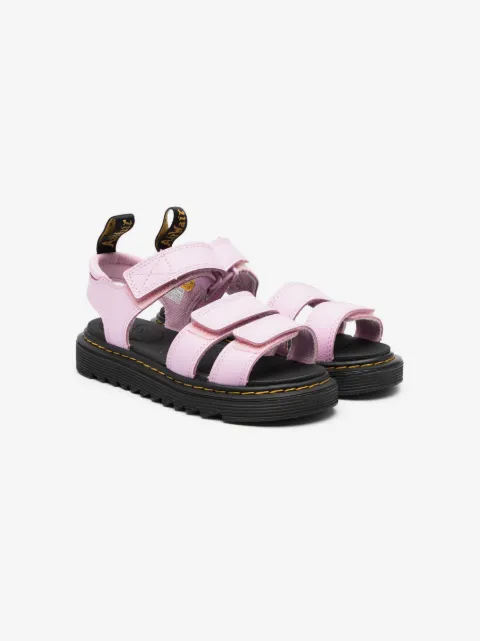 Dr. Martens Kids lædersandaler med burrelukning