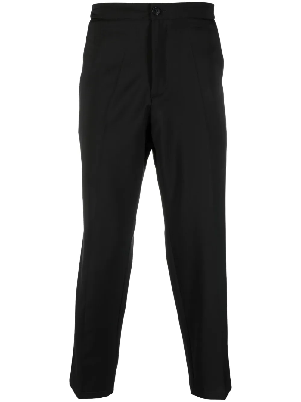 costumein pantalon en laine vierge à coupe droite - noir