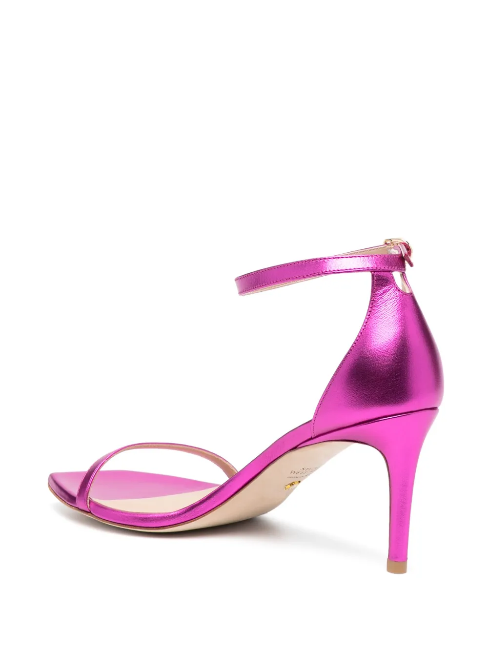 Stuart Weitzman Nudistcurve 75mm Heel Sandals In Pink