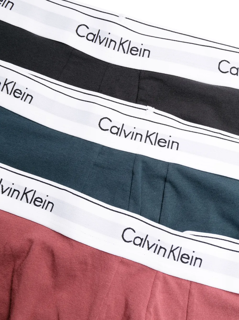 Calvin Klein Logo-waistband Stretch-cotton Boxers In Multicolour