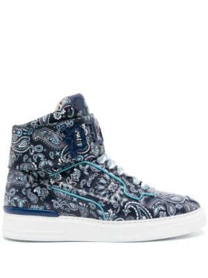 Philipp Plein snakeskin-effect high-top Sneakers - Farfetch