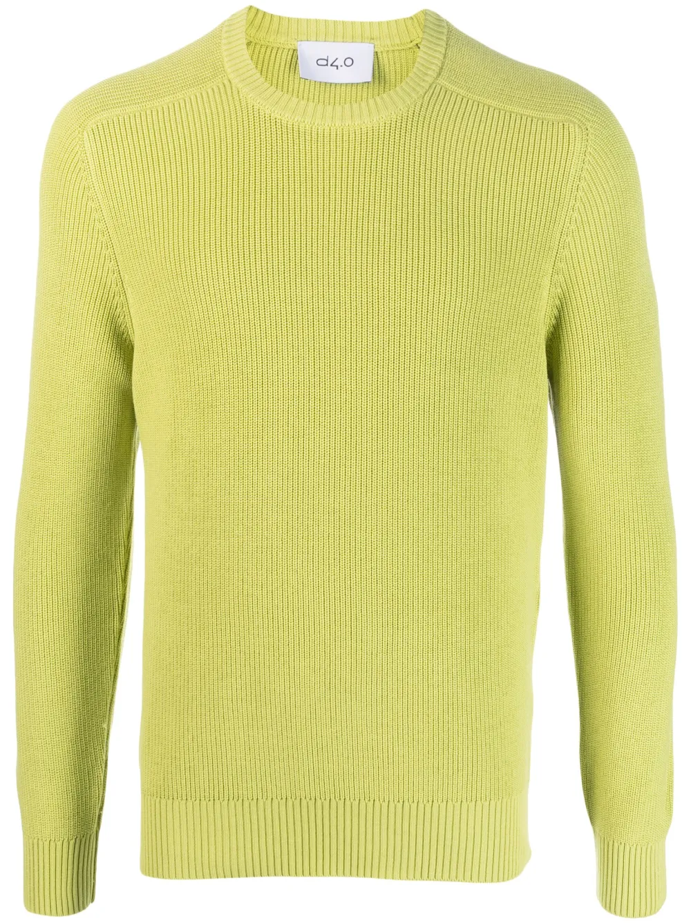 purl-knit cotton jumper