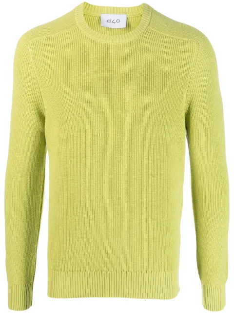 D4.0 purl-knit cotton jumper 