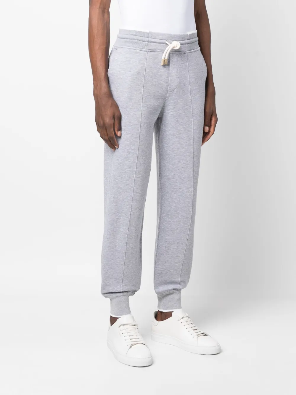 Shop D4.0 Cotton-blend Track Pants In Grau