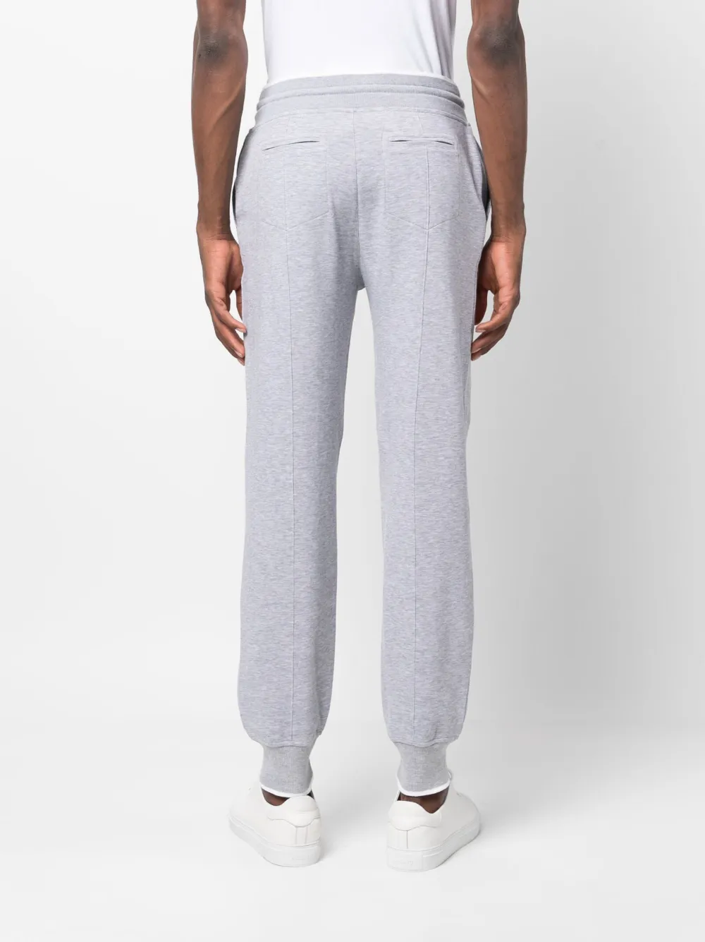 Shop D4.0 Cotton-blend Track Pants In Grau