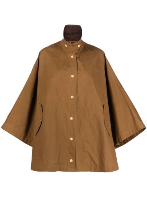 Mackintosh Cora press-stud cotton coat