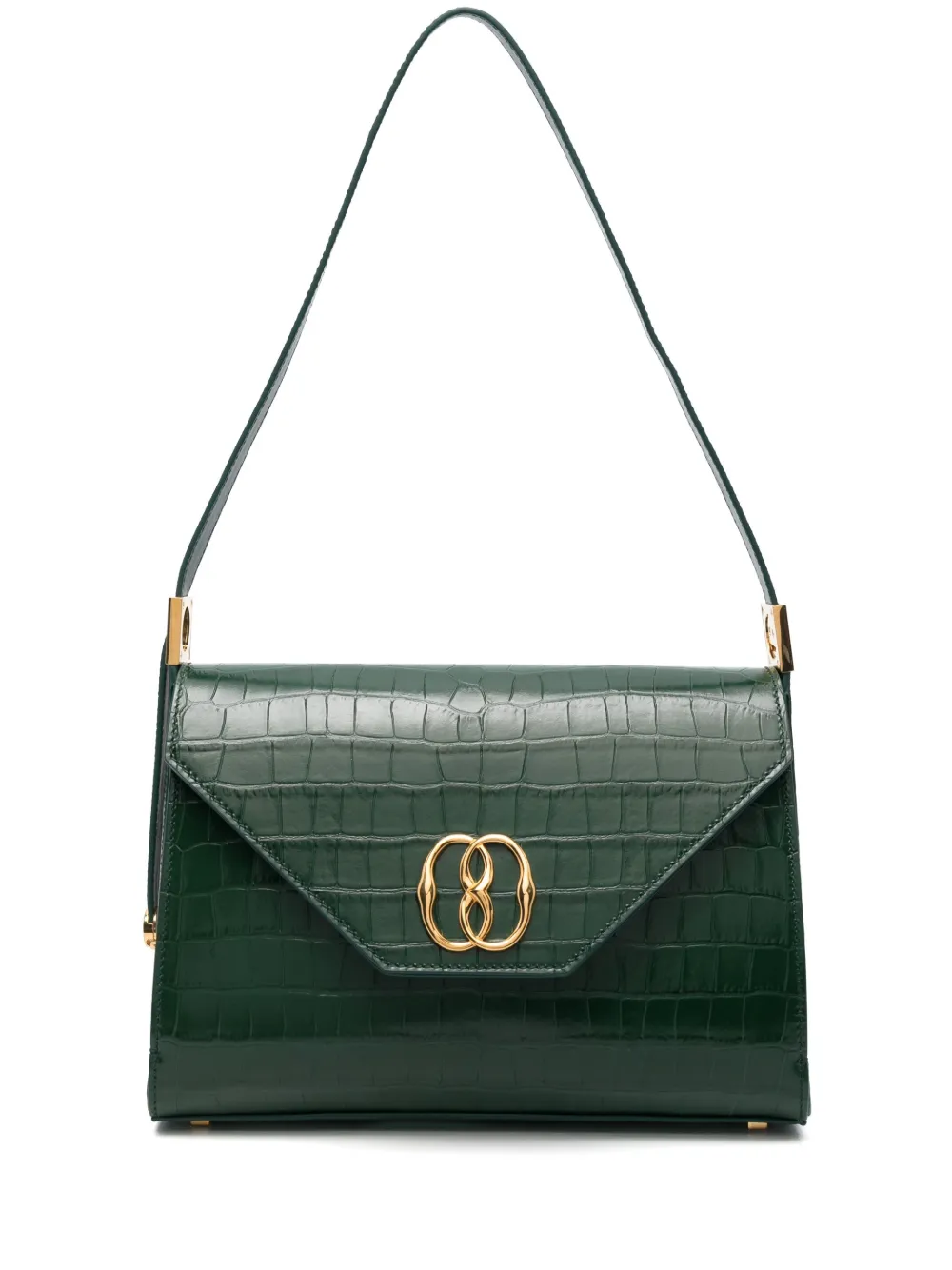 Bally envelope leather shoulder bag - Green