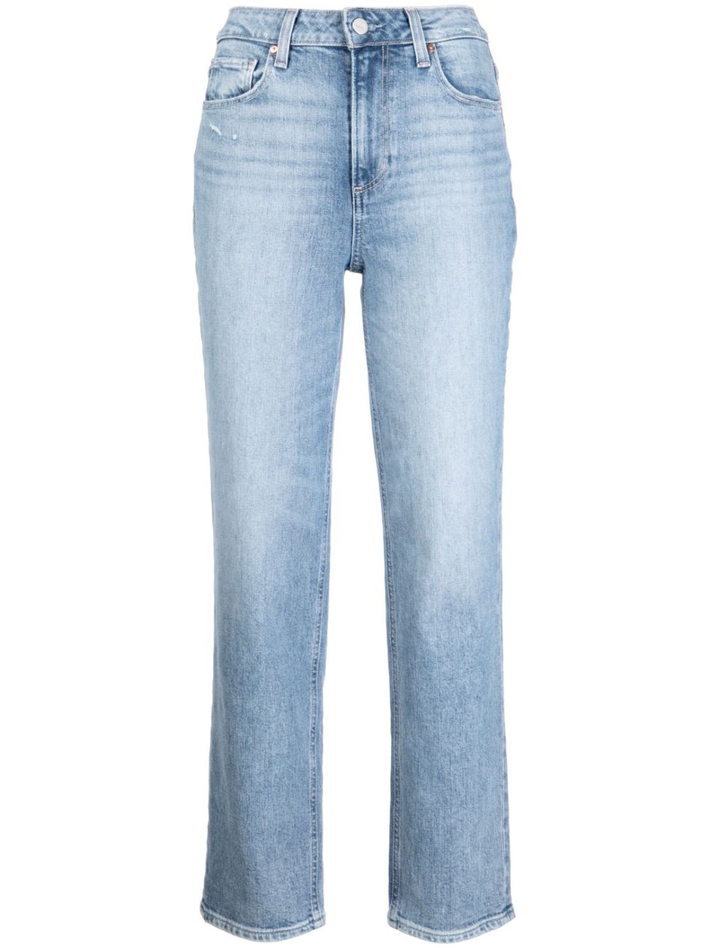 Paige Sarah Straight Tapered Leg Jeans In Blue