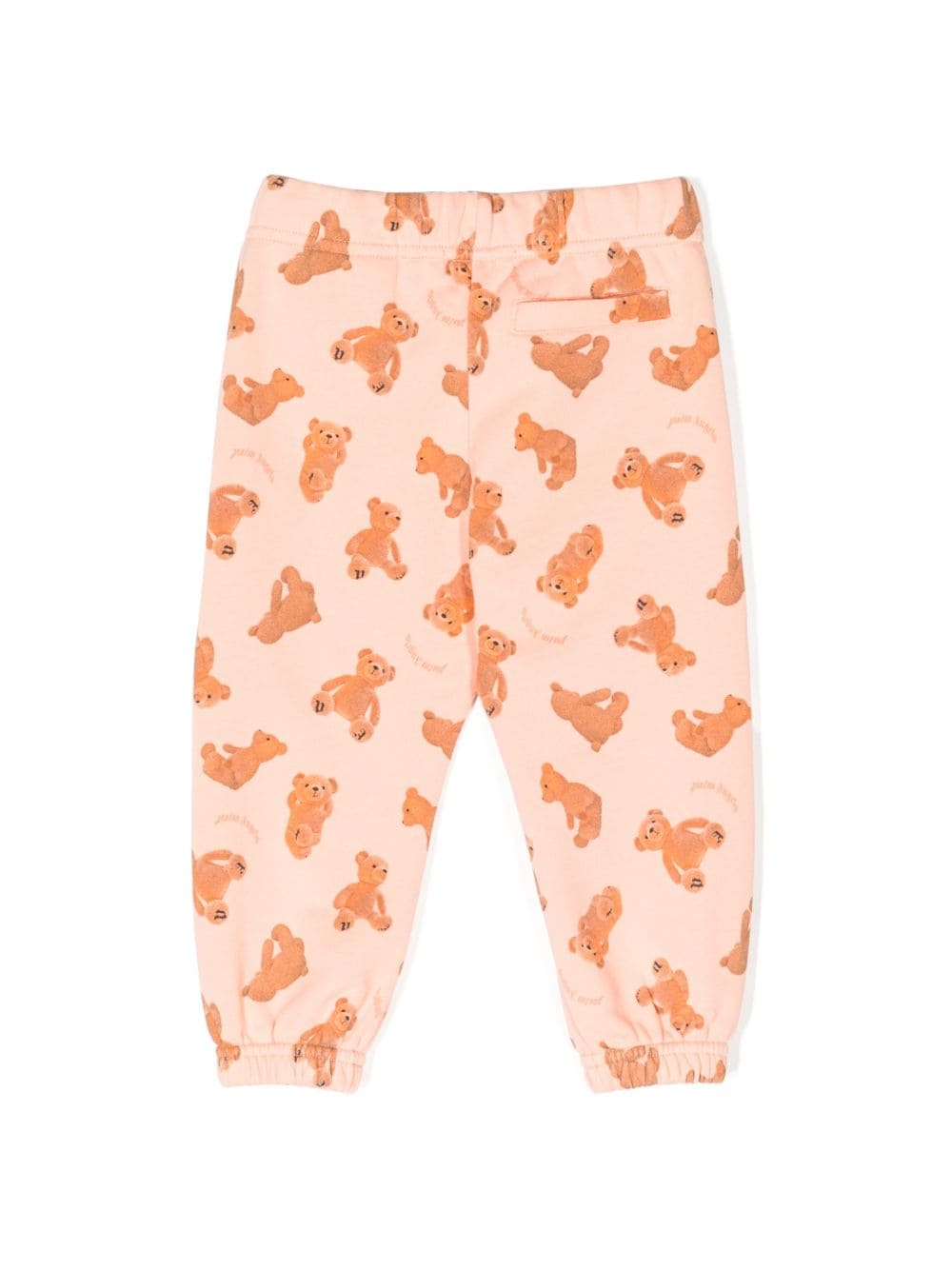 Shop Palm Angels Teddy Bear-print Cotton Pants In Pink