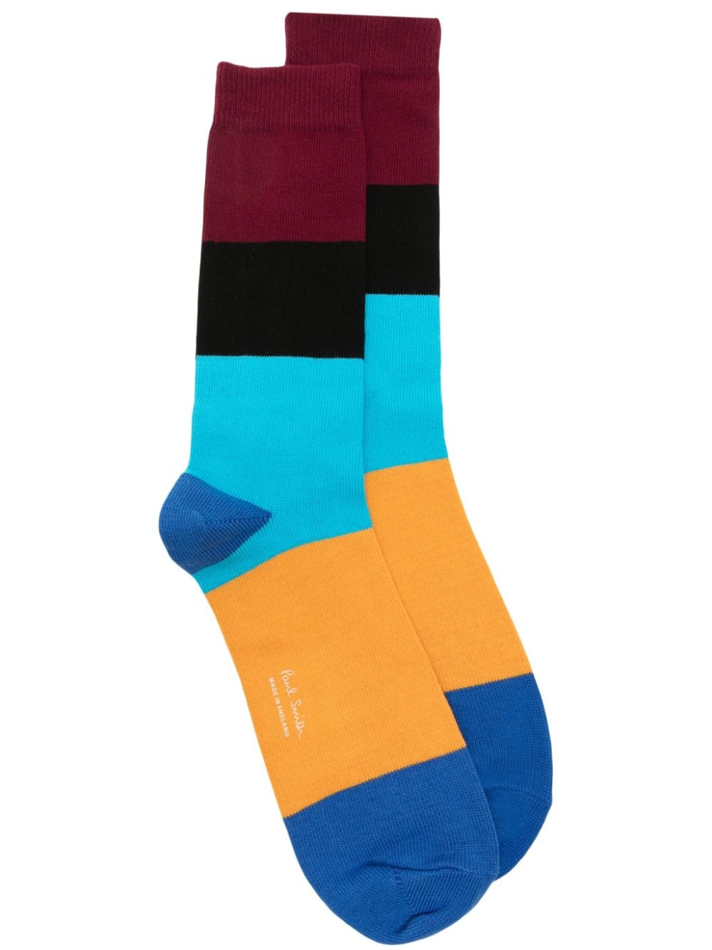 paul smith chaussettes à design colour block - multicolore