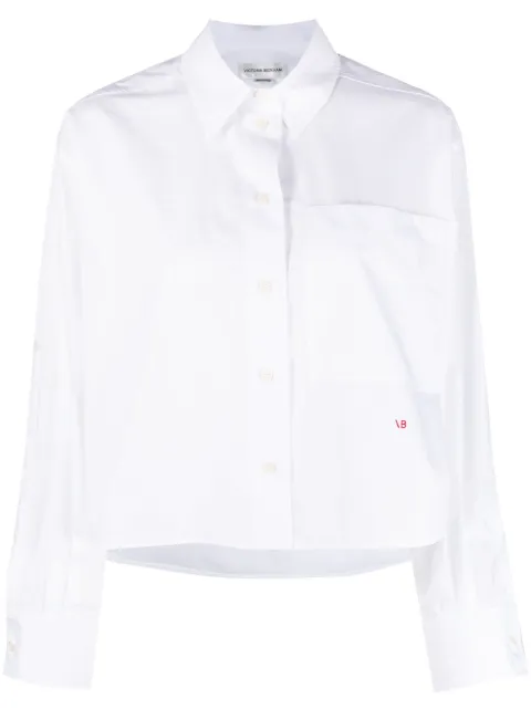 Victoria Beckham button-up cropped shirt