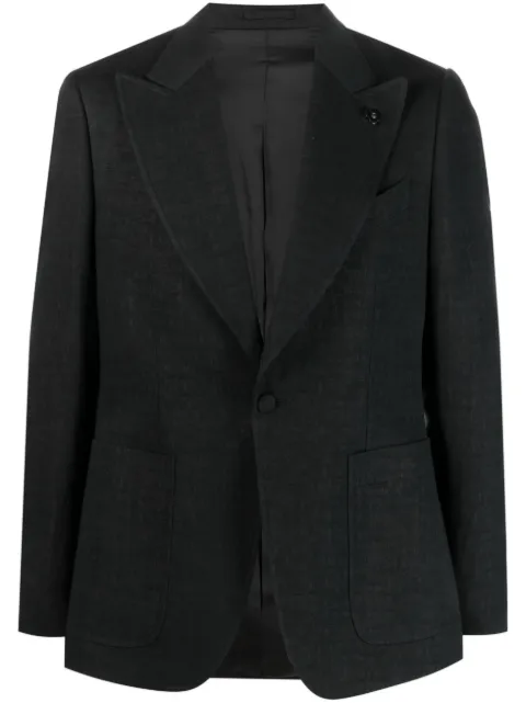 Lardini single-breasted peak-lapels blazer
