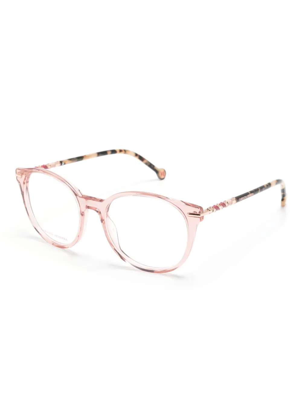 Carolina Herrera Bril met rond montuur - Roze