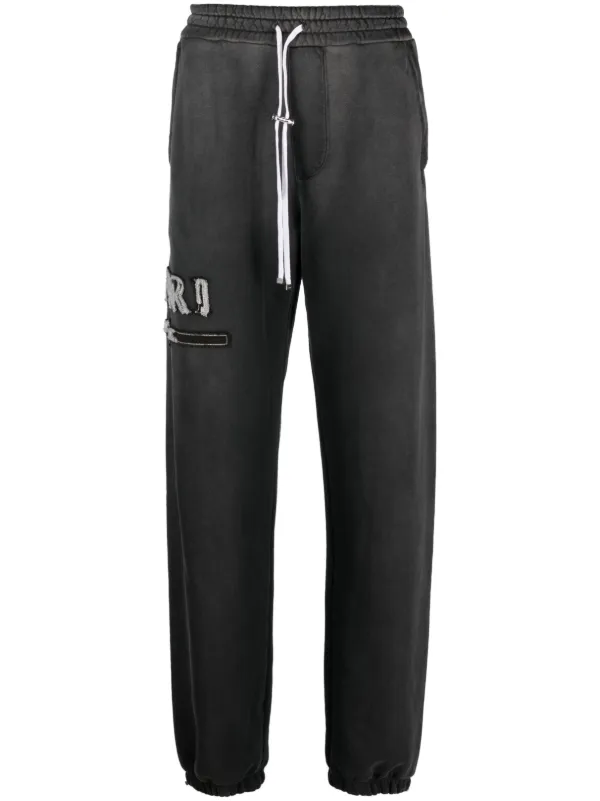 AMIRI logo-appliqué Cotton Track Pants - Farfetch