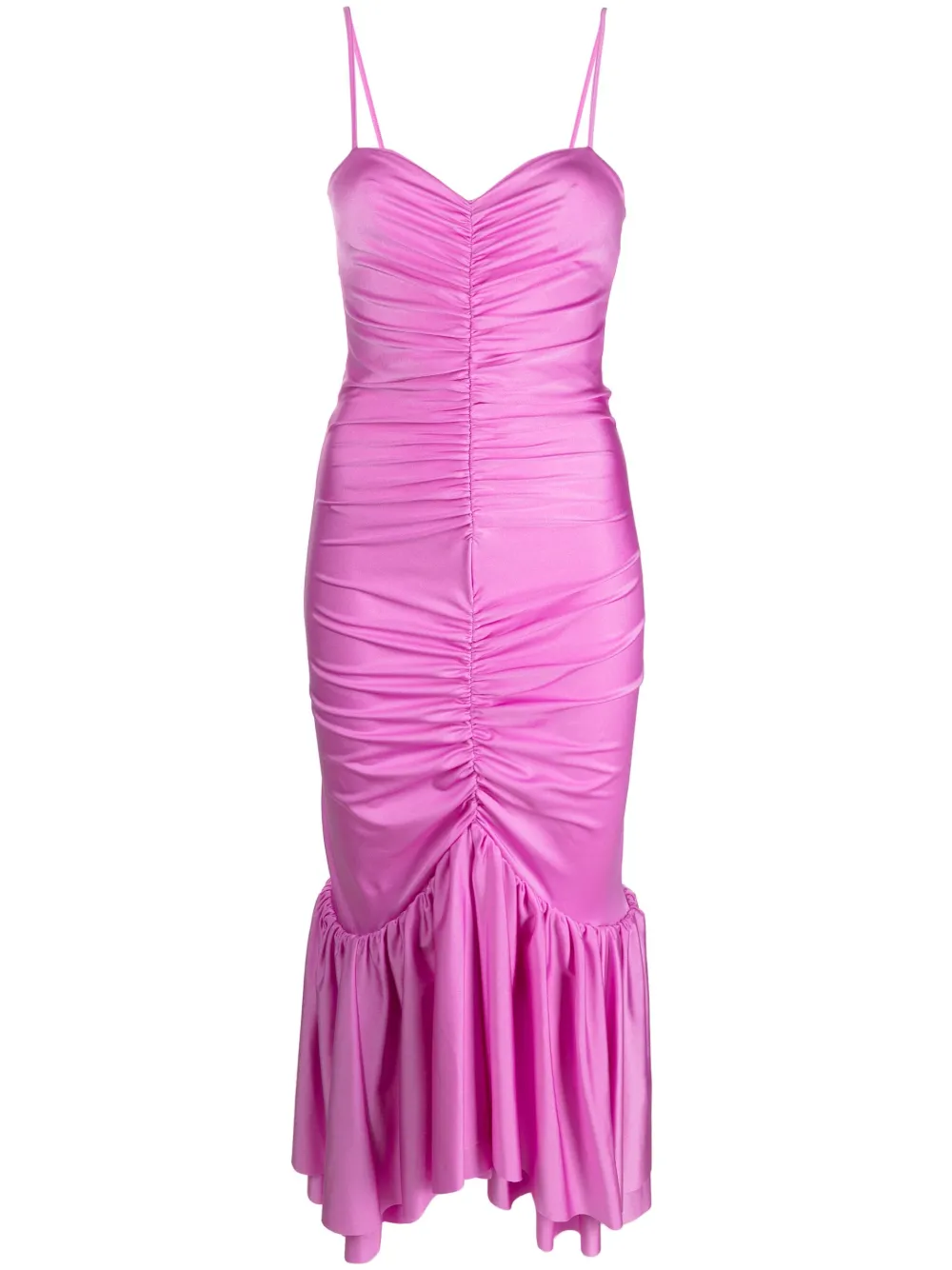 Amen draped sleeveless midi dress