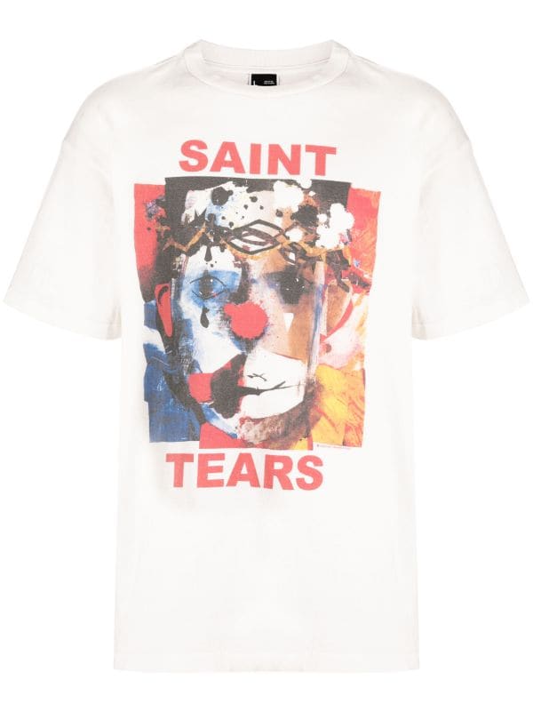 SAINT MXXXXXX graphic-print Cotton T-shirt - Farfetch