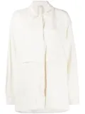 Lauren Manoogian split-rear linen-cotton jacket - White