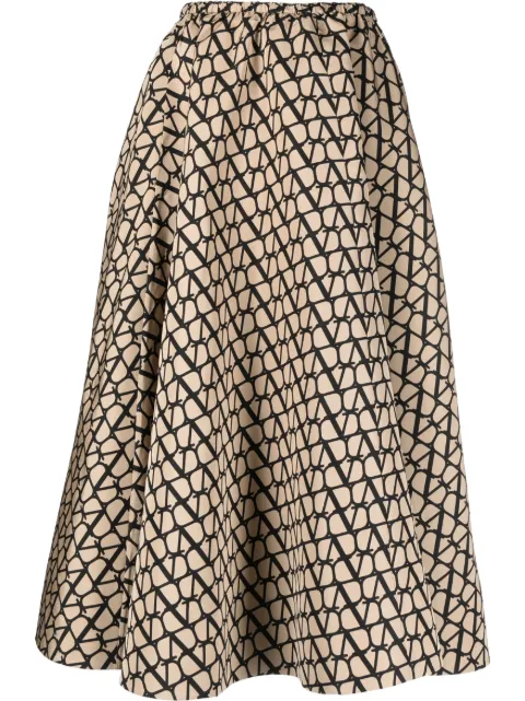 Valentino Toile Iconographe-print skirt