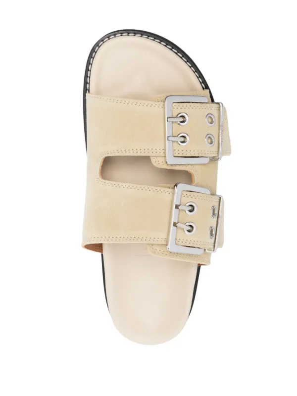 Buckle on sale flatform sandals