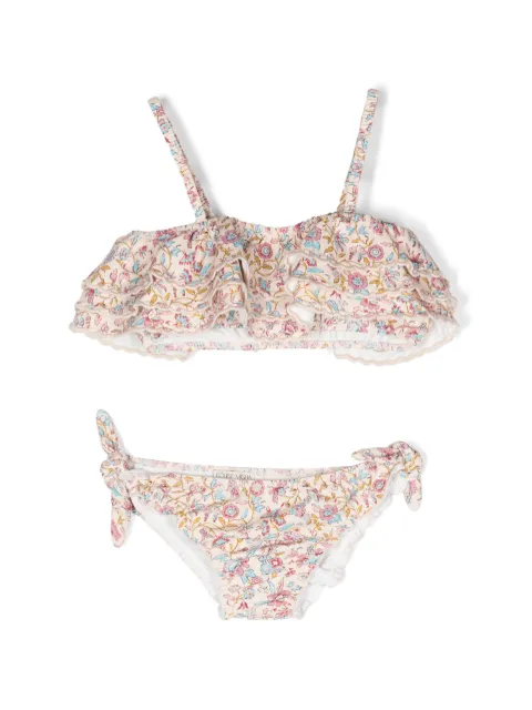 Louise Misha ruffled floral-print bikini set