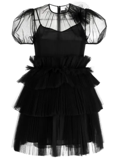 Huishan Zhang Telsha tulle-detail dress 