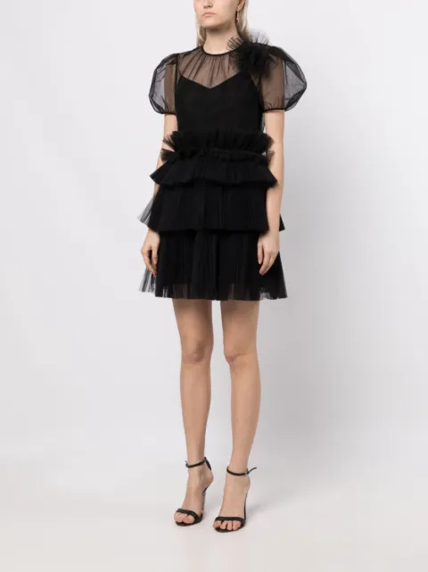 Huishan Zhang Telsha tulle-detail dress HSS230103 - 2