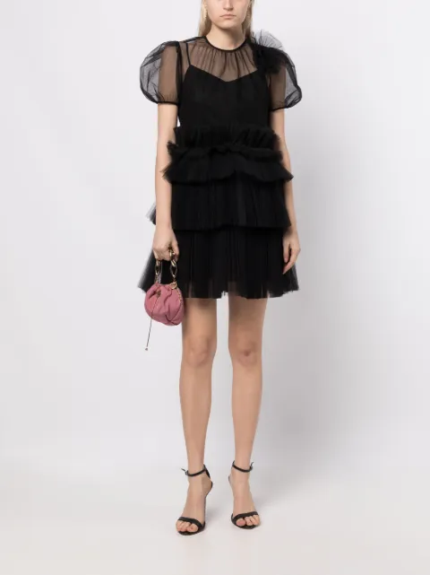 Huishan Zhang Telsha tulle-detail dress HSS230103 - 1