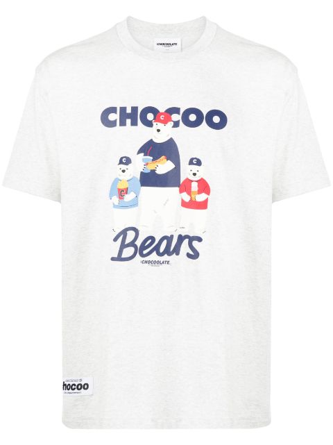 CHOCOOLATE graphic-print cotton T-shirt