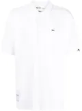 izzue embroidered-logo polo shirt - White