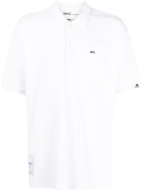 izzue embroidered-logo polo shirt