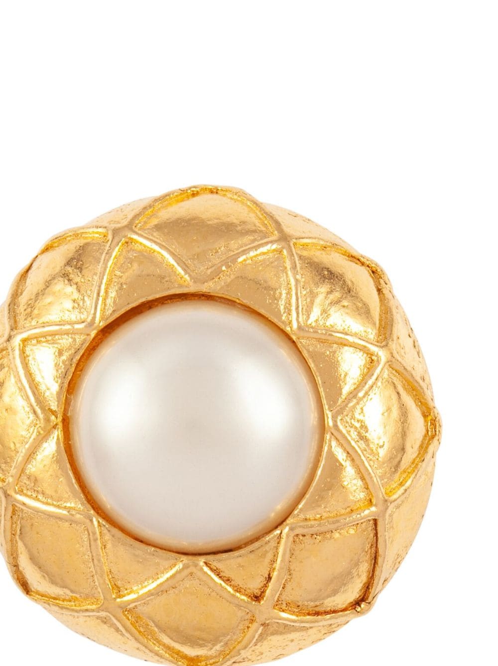 Image 2 of CHANEL Pre-Owned 1980s faux-pearl clip-on earrings