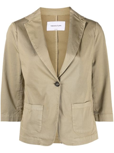 Fabiana Filippi single-button cotton blazer
