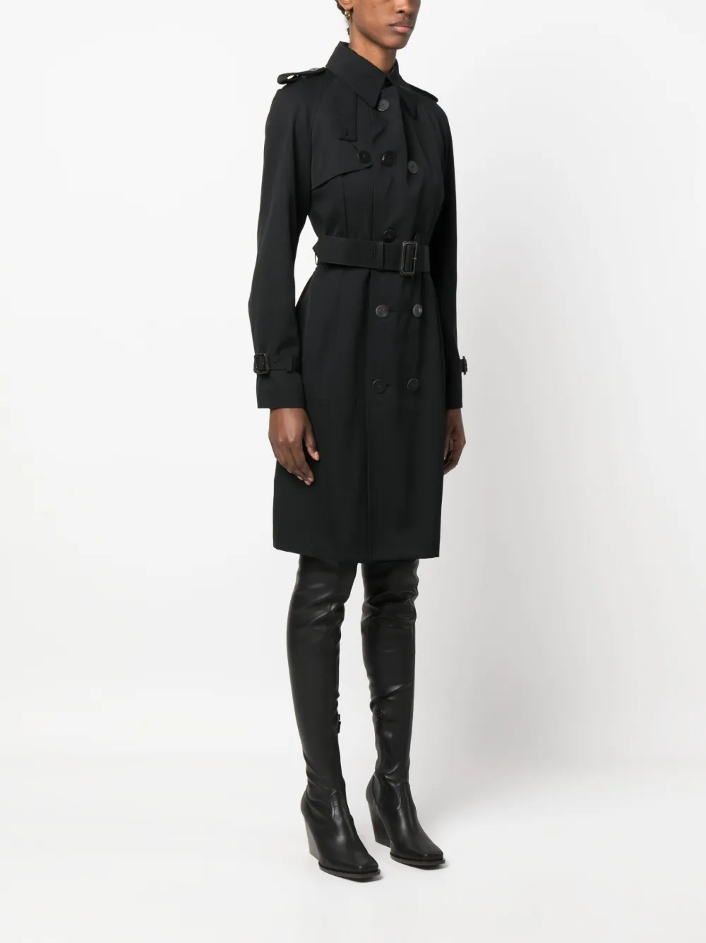 Jean Paul Gaultier Pre-Owned 2000s Belted above-the-knee Trench