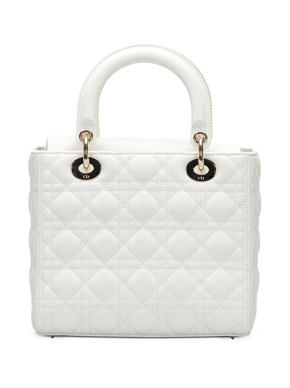 Christian Dior Pre-owned Lady Dior Cannage tas - Wit