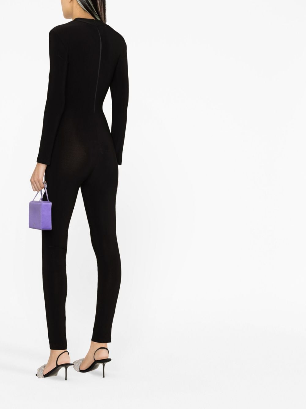 Shop Alchemy X Lia Aram Cut-out Detail Jumpsuit In Black