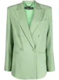 Federica Tosi peak-lapels double-breasted blazer - Green